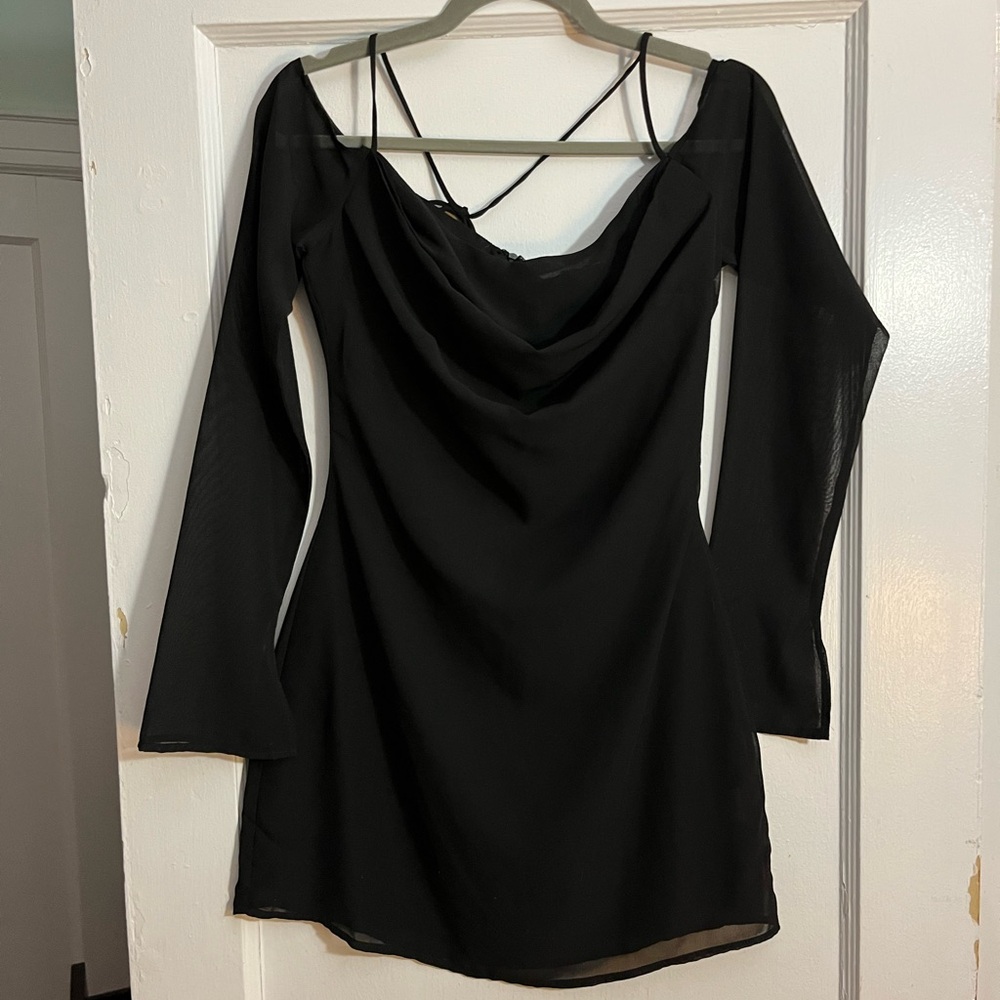 Princess Polly Black Long Sleeve Dress